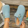 2026 Verano Nuevo Talla Grande Suela Gruesa Punta Redonda Sin Cordones Moda Versátil Birkenstock Zapatos para Mujer Venta al por Mayor