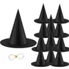 Sombrero de Bruja de Halloween Accesorios de Disfraz de Bruja Sombrero de Mago Decoración de Halloween para Hogar Jardín Porche Techo