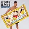 Toalha de banho para secar o suor, Toalha de banho do desenho Crayon Shin-chan, Toalha macia infantil para fitness e corrida, Toalha grossa para natação e praia