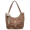 2026 Bolsa Tote Elegante com Temperamento Nova Bolsa de Mão Feminina Grande Capacidade Versátil Bolsa de Ombro Casual Bolsa de Braço
