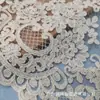Cuerda de Algodón Floral Grande Vintage de Color Albaricoque Encaje Soluble en Agua para Ropa de Mujer y Niño, Tejido para el Hogar, Cortinas, Accesorios Hechos a Mano DIY