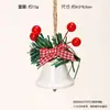 Enfeites para Pendurar na Árvore de Natal, Pingentes de Sino Pequenos, Decorações de Natal, Montagem de Cena Estilo Ins, Adereços de Atmosfera, Decorações DIY