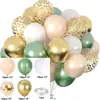 Conjunto de Balões de Látex Azul e Rosa de 12 Peças Mais Vendido Transfronteiriço, Redondo e Espessado, para Festas de Aniversário e Decorações de Casamento