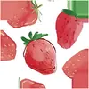 Verano Fruta Fresca Sandía Fresa Soporte de Airbag para Teléfono Móvil Douyin Plegable Adhesivo Soporte Película Soporte Anticaída