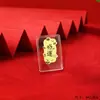 Pegatina para Teléfono de Oro Puro 999 con 2 mg de Oro, "Princesa, Por Favor Haz Dinero," Imán Creativo de Gato de la Suerte para Refrigerador Souvenir