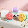 Molde de Silicona para Vela con Aroma a Rosa, Adornos Pequeños de Yeso, Decoraciones de Lujo para el Hogar, Molde para Hacer Jabón Artesanal