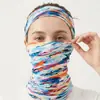 Yiya en stock modelo nuevo capucha de ciclismo jacquard a prueba de viento de cara completa, parasol exterior de color sólido, secado rápido, a prueba de frío y máscara facial cálida