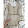 Camiseta Base de Punto con Cuello Medio Alto Estilo Francés para Mujer, Top Interior con Volantes de Moda Otoño e Invierno, Suéter Suave Elegante Estilo Coreano