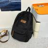 Mochila de Lienzo Simple Extranjera para Mujer, Bolso Escolar Simple de Gran Capacidad para Estudiante de Secundaria, Mochila Retro para Preparatoria, Bolso para Computadora