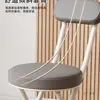Taburete Plegable con Respaldo, Silla con Cojín Suave, Silla Sencilla para el Hogar, Silla Plegable para Dormitorio, Taburete Pequeño para Balcón, Taburete Redondo Portátil