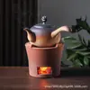 Fogão a carvão cerâmica argila antigo argila vermelha fogo baixo queimando fogão a carvão para fogão de preparo de chá utensílios de preparo de chá chaleira atacado