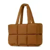 Bolso de Hombro Individual de Gran Capacidad para Debajo del Brazo, Bolso Personalizado para Chaqueta de Plumas, Bolso Tote Nube de Moda, Simple y Versátil, Bolso Acolchado