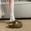 Sandalias cerradas tipo Birkenstock con plataforma Gu Yun para mujer, nueva colección otoño 2026, zuecos fáciles de poner