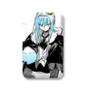 Suporte de Cartão Anime Fofo Rei Rimuru Porta-Cartão de Identificação Conjunto de Armazenamento Cartão de Refeição Estudantil Cartão de Acesso Porta-Cartão de Ônibus