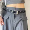 Cinturón Retro Americano de Estrella de Cinco Puntas para Mujer, Cinturón de Cuero Versátil de Alta Gama, Nuevo Accesorio de Diseño de Nicho Versátil