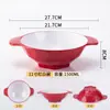 Tigelas Específicas para Hot Pot Picante, Tigelas Grandes, Tigelas com Duas Alças, Tigelas para Arroz e Macarrão, Tigelas para Macarrão Caracol, Tigelas Maocai para Uso Comercial, Louças de Melamina, Tigelas para Lanchonetes de Macarrão