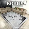 Alfombra de sala de estar estilo nórdico transfronteriza, alfombra para sofá y mesa de centro, terciopelo de cristal, resistente al desgaste, resistente a la suciedad, alfombrilla antideslizante, alfombra decorativa de cobertura total