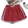 Pantalones cortos deportivos de tres puntos para yoga, adelgazantes, holgados, de talla grande, para mujer, de pijama para niñas y mujeres.