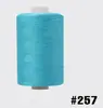 402 hilo de coser de poliéster fábrica línea de ropa 1000 yardas hilo superior multicolor opcional línea de máquina de coser línea de envolver para coser