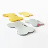 Forma de hueso simple aleación de zinc color sólido Placa de identificación soporte para collar de mascota colgante para joyería DIY Letrero láser