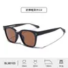 Óculos de Sol Novos Transfronteiriços com Armações Quadradas Simples, Hastes de Encaixe, Acessórios para Ponte Nasal, Proteção Solar, Óculos de Sol Estilo High-End
