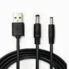 Cable de alimentación CC, 2 hilos, 5.5*2.1mm, cable de audio 35135, cable de carga USB, adecuado para máquinas POS y lámparas de escritorio