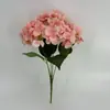 Hortensia Simulada Sensación Hidratante Adornos para el Hogar Sala de Estar Decoración de Mesa Flor Artificial Hortensia Verde Exquisita Retro Festivo