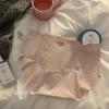 Amor Renda Gelo Seda Nude Roupa Íntima Sexy Verão Desejo Puro Cintura Média Respirável Algodão Virilha Roupa Íntima para Mulheres