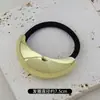 Elástico de Cabelo de Alta Qualidade Novo Elástico de Metal para Cabelo para Mulheres 2025 Novo Acessório de Cabeça com Fivela para Rabo de Cavalo Baixo Acessórios de Cabelo Elástico Fixo Oval