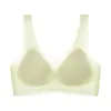 Sutiã cropped sem costas exclusivo do Sudeste Asiático, feito de seda gelada para mulheres, com bojos fixos que levantam o busto, lingerie fina e sem costura