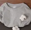 Camiseta de Manga Larga Ajustada Estilo Nuevo de Primavera y Otoño Estilo Coreano Simple Versátil Fruncida Estampada DIY Ropa de Grupo