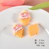 Simulação de pão em miniatura comida e jogar acessórios de jóias artesanais DIY telefone móvel shell creme cola geladeira adesivo corda de cabelo acessórios para o cabelo