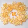 Flores de Seda Estilo Ins, Pétalos de Flores Artificiales, Accesorios para el Cabello, Coronas Florales, Piezas de Flor de Hortensia con Borde Quemado, Venta al por Mayor