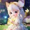 Pintura de diamante infantil nova menina desenho animado feito à mão diy pintura com pasta de diamante brilhante pintura de diamante 5d tridimensional pintura diy3D