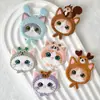 Pegatinas de Tela Bordadas de Gato de Dibujos Animados para Ropa, Pantalones y Suéteres, Parches Decorativos de Reparación, Calcomanías de Animales Lindos, Accesorios de Ropa