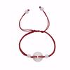 Pulsera de Ágata Blanca Natural Lichi Congelado Hebilla Ping An Blanca Calcedonia Soporte Identificación Pulsera Venta al por Mayor