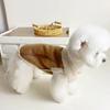 Ropa Gruesa para Perros Moda Otoño e Invierno Nueva Chaleco sin Mangas de Cuero Forrado de Lana Oso Teddy Schanery Bixie Oso Piel Una Pieza