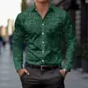 Camisa de cuadros de manga larga retro americana para hombre, camisa casual para el trabajo, camisa sin planchar para hombre, comercio exterior de Amazon europeo y americano