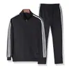 Traje deportivo para parejas de hombres y mujeres, venta al por mayor de fábrica transfronteriza, primavera y otoño, ropa deportiva para correr, suéter de ocio, conjunto de dos piezas