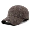 Chapéu para Homens de Meia-Idade e Idosos, Boné Casual ao Ar Livre Estilo Bico de Pato, Chapéu de Algodão Espesso para o Inverno, Proteção para as Orelhas, Quente