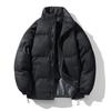 Abrigo acolchado de algodón para hombre Invierno Abrigo acolchado de algodón grueso Abrigo suelto estilo Hong Kong Marca de moda Gamuza Acolchado de algodón de gamuza para parejas