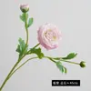 Buquê de Flores Artificiais de Lótus com 3 Cabeças Hidratantes para Decoração de Cena, Flores de Peônia de Casamento de Alta Qualidade, Flores Artificiais