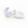 Caja de Plástico Transparente Cuadrada, Caja Pequeña Simple de Plástico para Guardar Joyería, Caja Cuadrada Pequeña de Plástico para Piezas de Ferretería