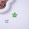 Pasador de Estrella de Dopamina Y2K Lindo para Niña Estrella de Cinco Puntas Pasador de Cabello Color Caramelo Ins Clip BB Clip para Flequillo