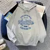 Sudadera con capucha de terciopelo estilo coreano para otoño e invierno para mujer 2025 Nueva Holgada con estampado de letras Bf Perezoso Top Holgado para Estudiante