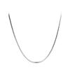 Collar de Plata de Ley Cadena Lisa Cadena de Hueso de Serpiente Octagonal 925 Chapado en Oro 18K Collar Cadena para Clavícula Joyería de Plata Collar Cadena de Plata Collar para Mujer