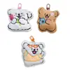 Colgante de Peluche Perro Chillón Pequeño Perro Blanco Broche Llavero Accesorios para Ropa Colgante para Bolso Pequeño Regalo