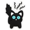Cute Little Black Cat Series Cartoon Acessórios Decorativos Grampo de Cabelo Capa de Celular Acessórios DIY Adesivo Macio Patch