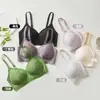 Lindo Soutien Embossado Estilo Chinês com Bordado Jacquard, Sem Costura, Respirável, Confortável, Sem Aro, Soutien Ajustável Lateral com Efeito de Levantar os Seios