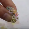 5.5*6mm Acrílico Degradado Espolvoreado Dorado Traer Orquídea Cuerda de Cabello Antigua Accesorios Material para Joyería Hecha a Mano DIY